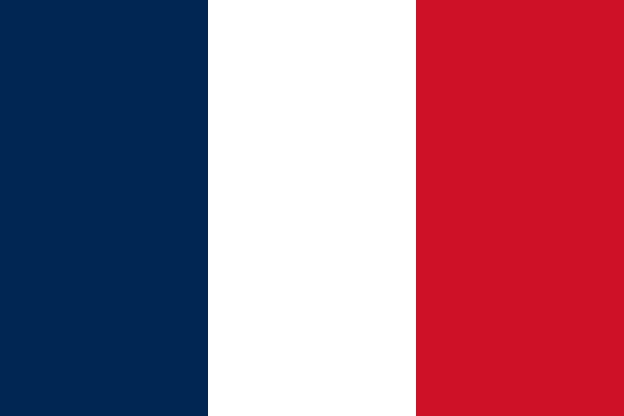 フランス国旗がフランス語に変わりました