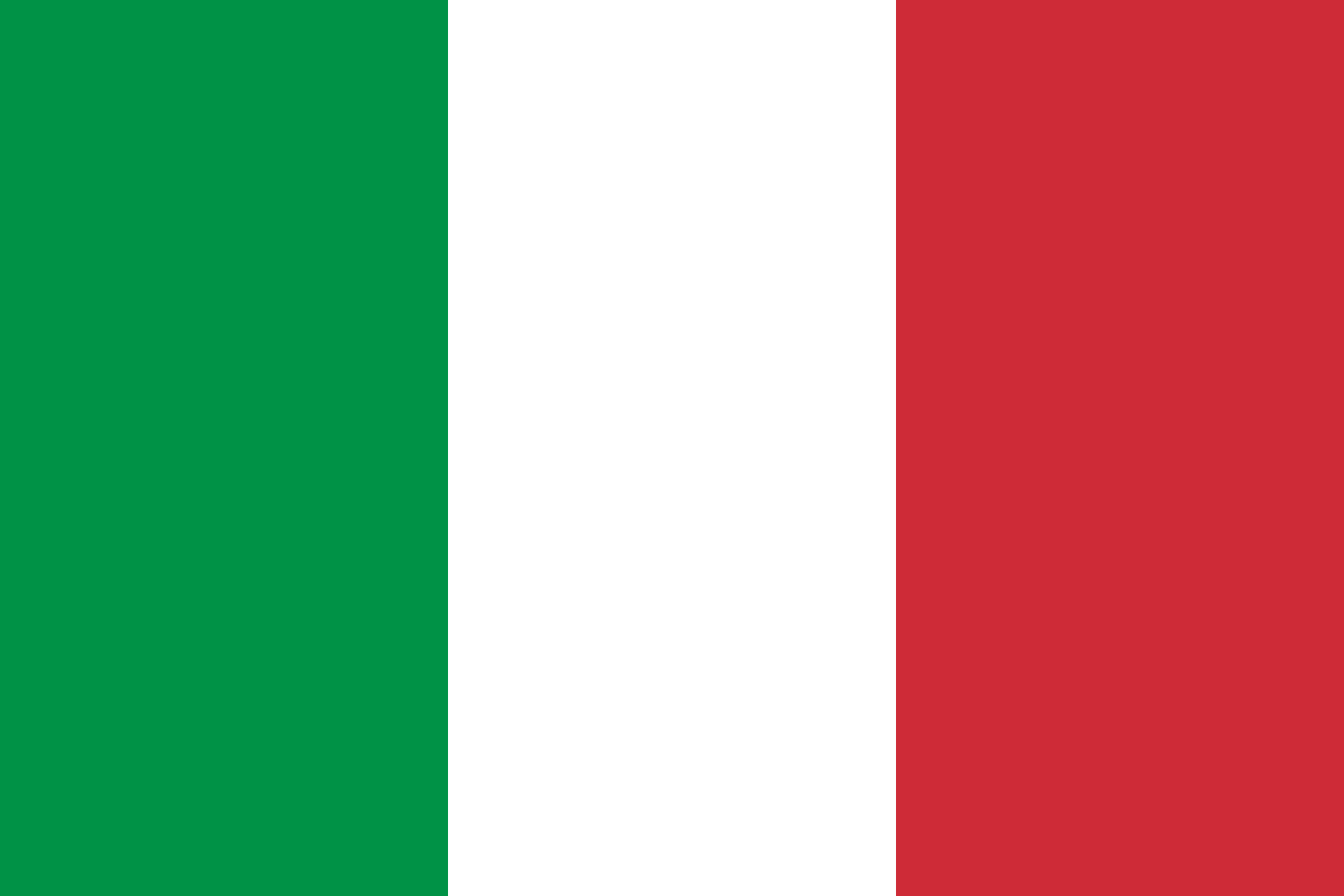 イタリア国旗が言語をイタリア語に変更