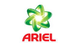 Logo de Ariel, marca cliente de NaviLens